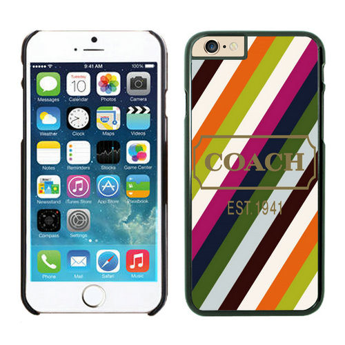 Coach Stripe Multicolor iPhone 6 Cases EZP - Click Image to Close